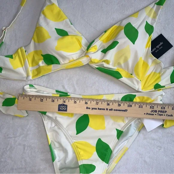 Kate spade yellow white and green bikini set size small new with tags - Picture 5 of 7